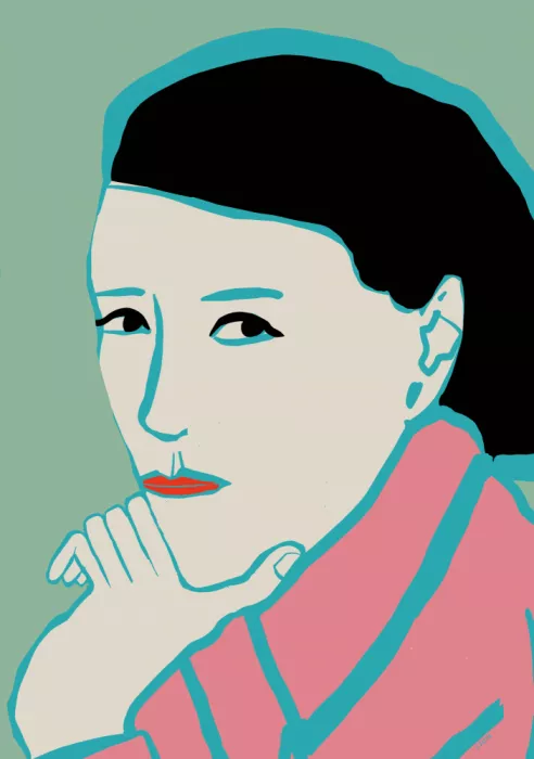 Bursic, Sharyn: Woman looking