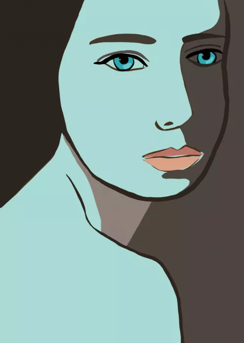Bursic, Sharyn: Blue woman