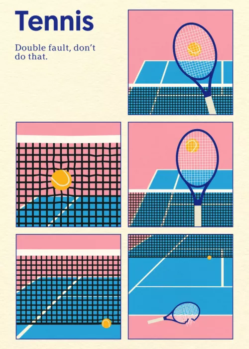Feist, Rosi: Cartel Doble Salto de Tenis