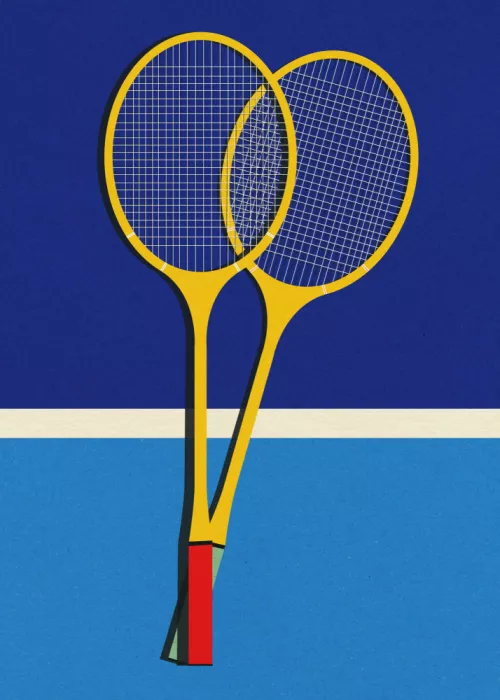 Feist, Rosi: Raquettes de badminton en bois