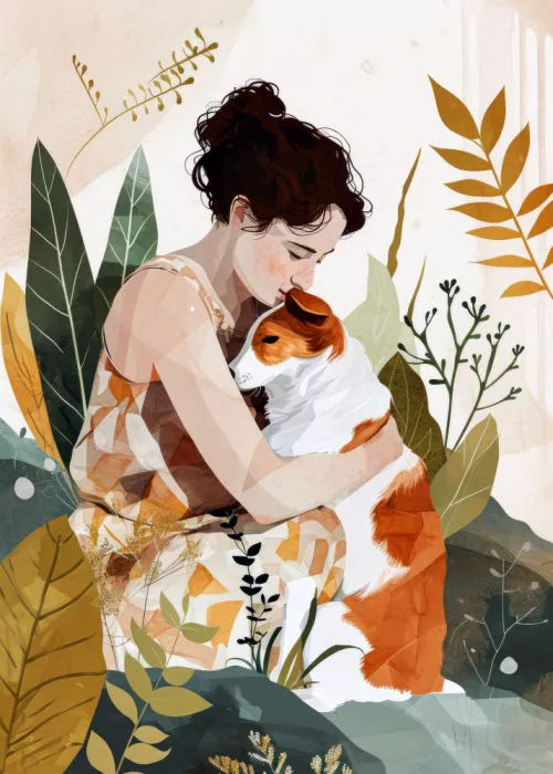 Jaszke, Justyna: Love You Doggy 2 acuarela arte animal