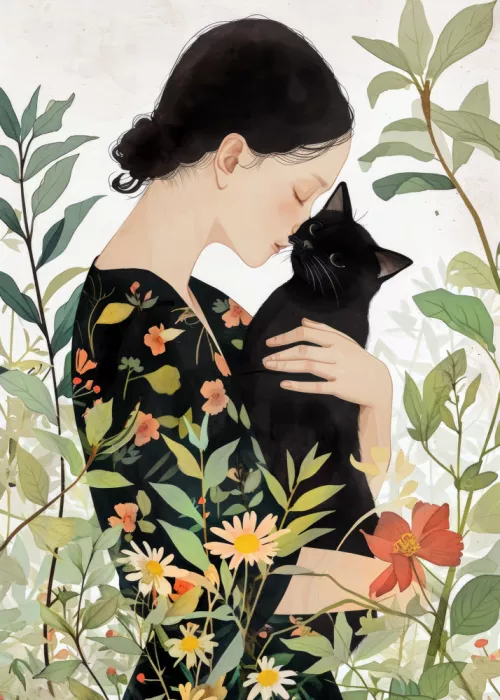 Jaszke, Justyna: Love You Kitty 8 acuarela animal