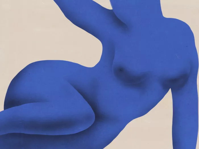 Dean, Little: Nu bleu abstrait