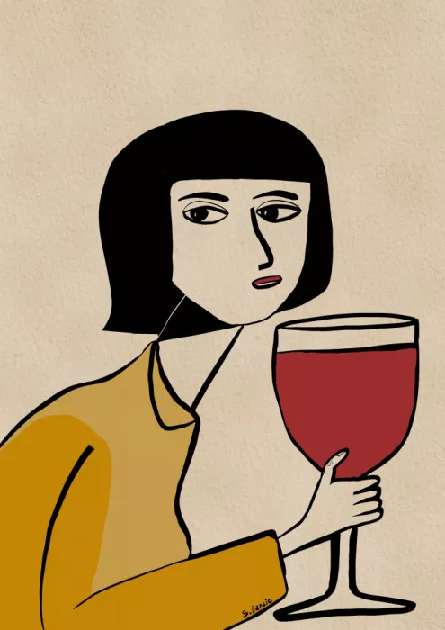Bursic, Sharyn: Wine lover