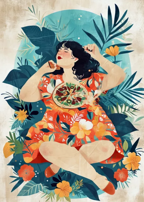 Jaszke, Justyna: Pizza Time Eating Woman