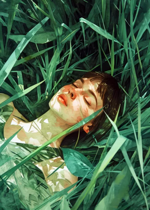 Jaszke, Justyna: Relax Time Woman and grass