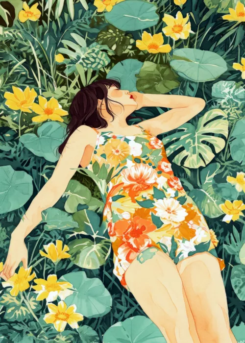 Jaszke, Justyna: Relax Time Woman and meadow