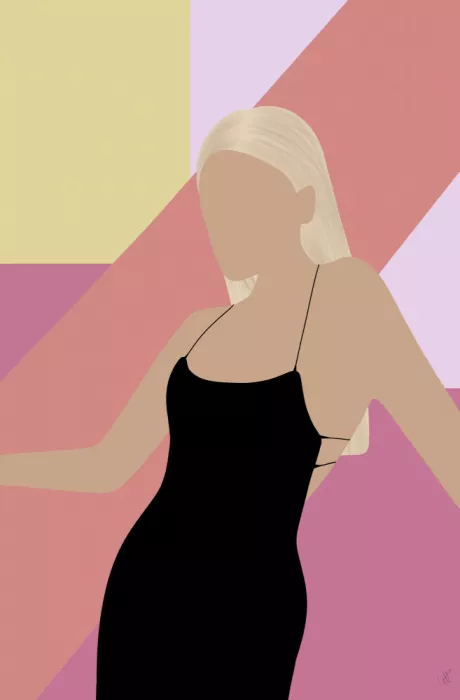 Volfova, Anne-Marie: Blondie in pink pattern