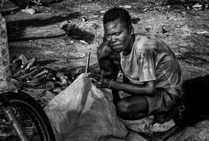 Garmendia, Inazio Joxe: Arbeit in einem Slum in Juba