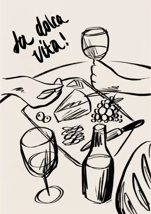 Royle, Tara: Depicts A Dinner Scene