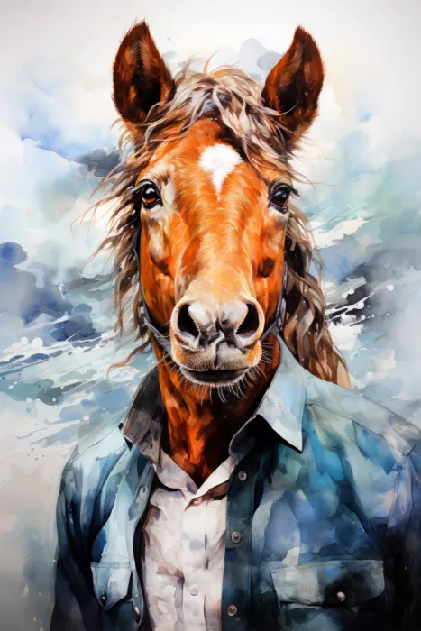 Jaszke, Justyna: Horse Watercolor Animal Art