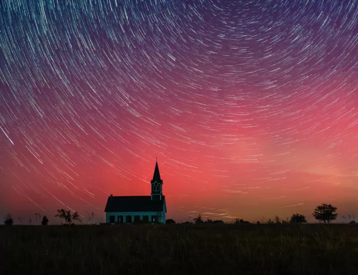 Li, Alex: Aurora-Meteor-Startrails