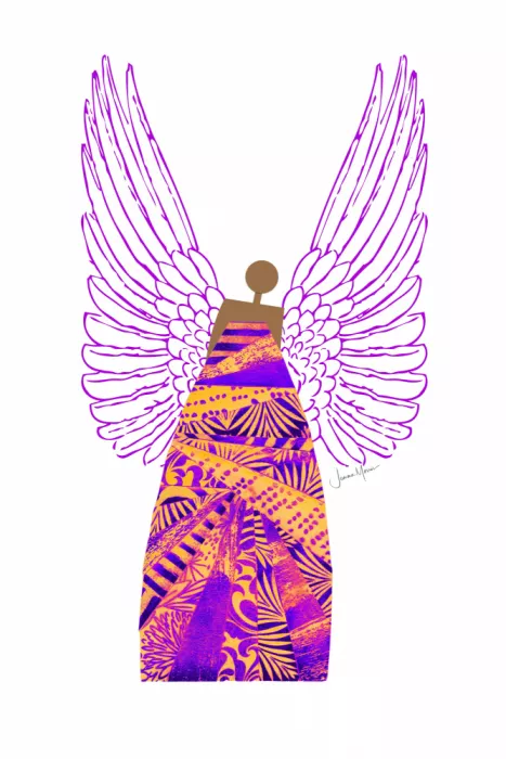 Morris, Jemma: Engel in Violett und Orange
