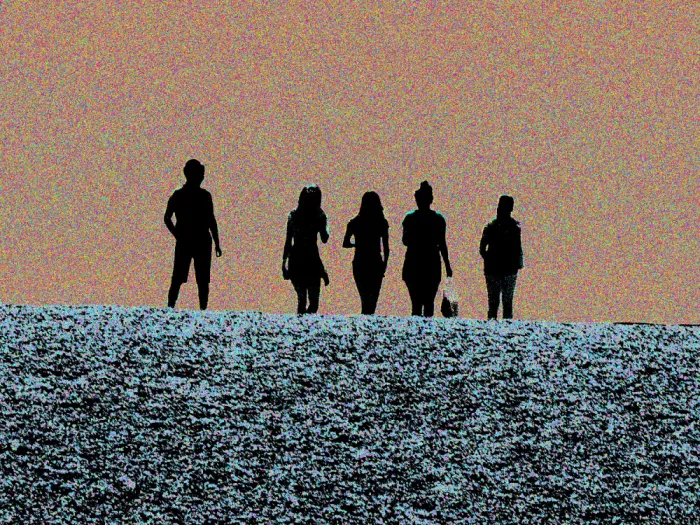Strnad, Petr: Cinq figures en silhouette