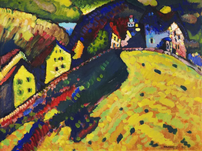 Kandinsky, Wassily: Häuser in Murnau (1909)