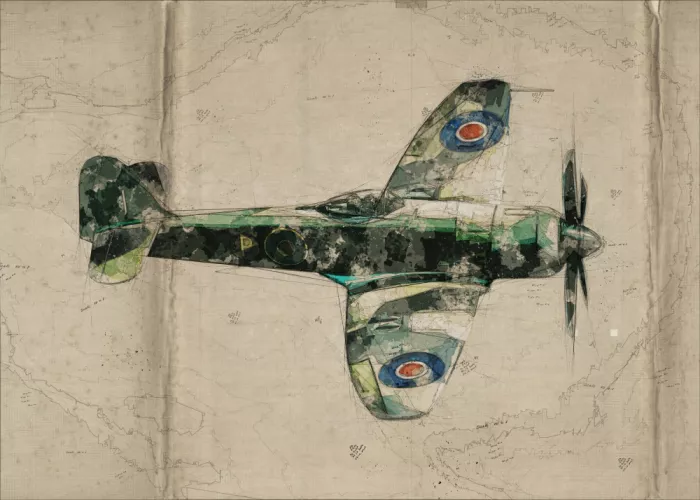 studio, senja Lembayung: Kriegsflugzeuge