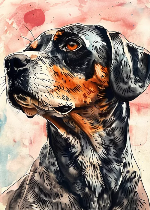 Jaszke, Justyna: Hund Aquarell Tierkunst 5