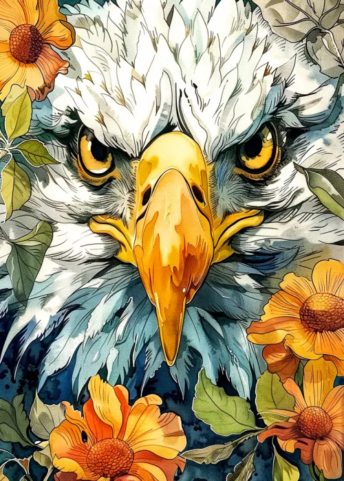 Jaszke, Justyna: Adler Aquarell Tierkunst 2
