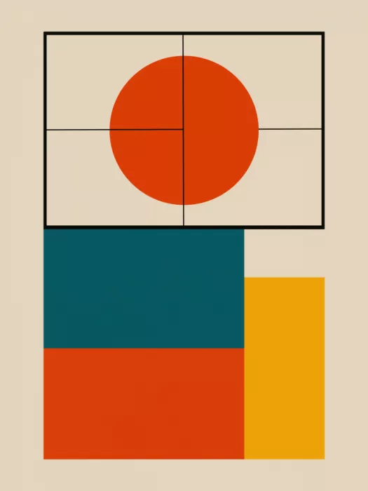 Dean, Little: Geometry With A Bold Red Circle