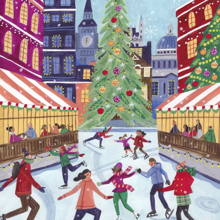 Müller, Bonne Caroline: Patinage à Noël à Londres
