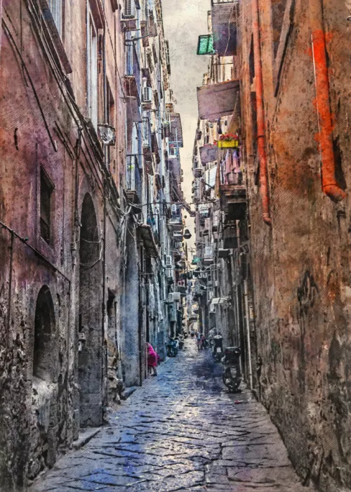Jaszke, Justyna: Naples City Watercolor Art Italy (4)