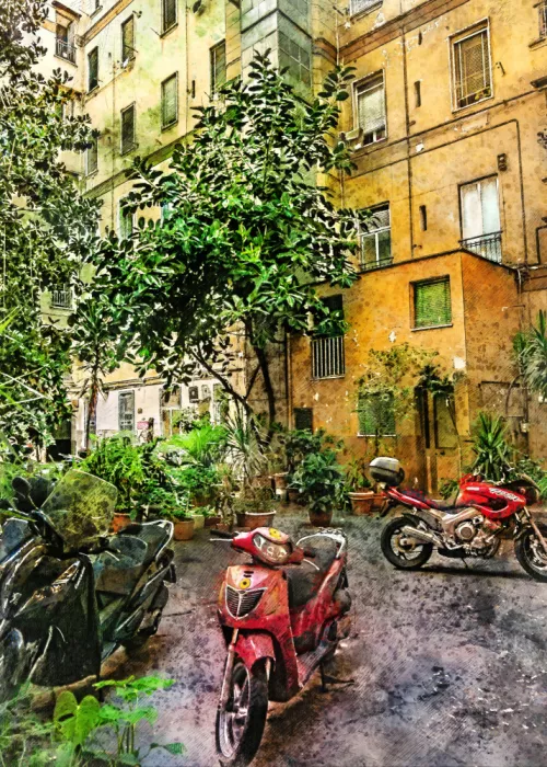 Jaszke, Justyna: Naples City Watercolor Art Italy (18)