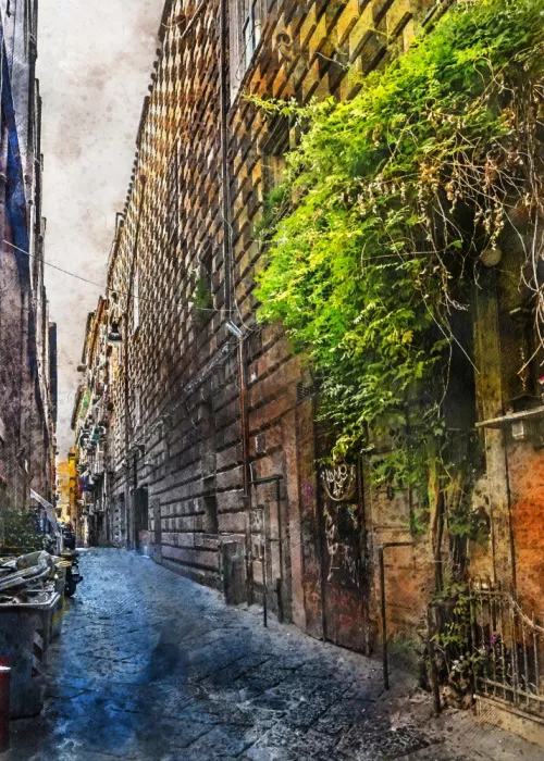 Jaszke, Justyna: Naples City Watercolor Art Italy (21)