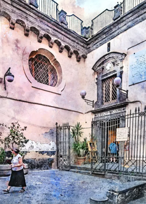 Jaszke, Justyna: Naples City Watercolor Art Italy (29)
