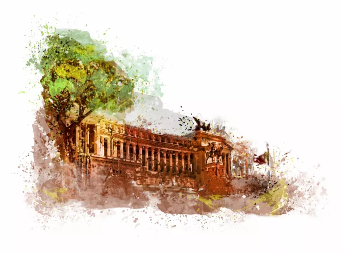 Jaszke, Justyna: Roma Italia Acuarela Arte (3)