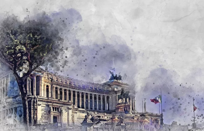 Jaszke, Justyna: Roma Italia Acuarela (1)