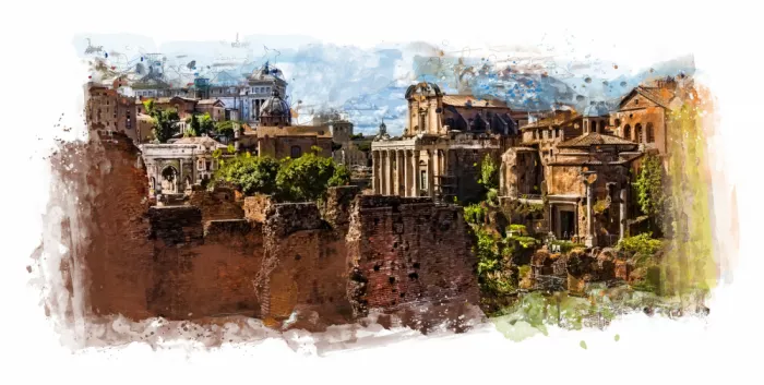Jaszke, Justyna: Roma Italia Acuarela (5)