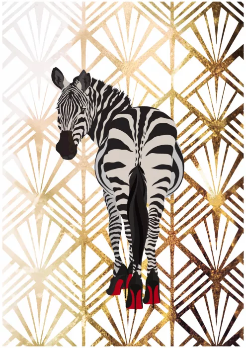 Manovski, Sarah: Zebra Hells Art Deco