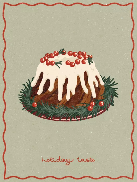 NKTN: Christmas cake. Holiday Taste