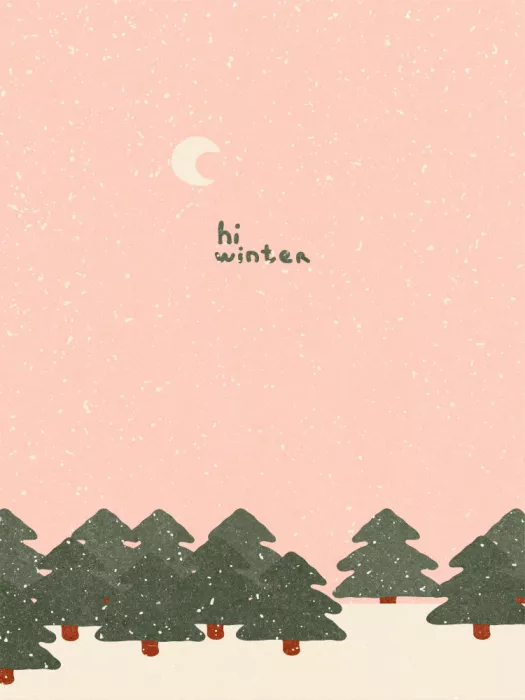 NKTN: Magical snowfall in the forest. Hello winter