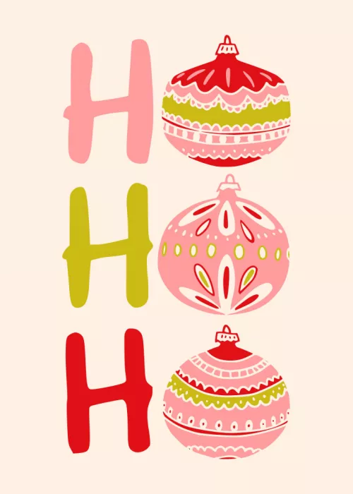 Annick: HoHoHo Cheerful little Christmas Illustration
