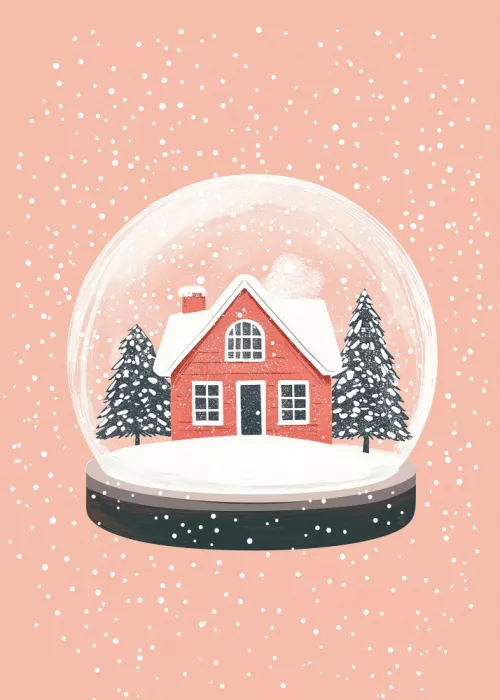 IV, Studio Pictufy: Christmas Ornament Glass Illustration