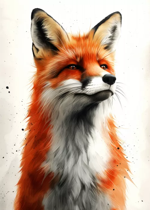 Jaszke, Justyna: Animal watercolor art Fox 25