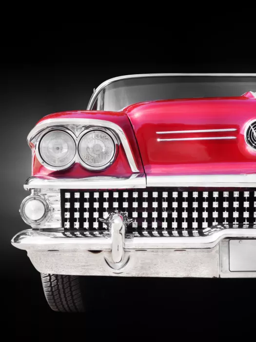 Gube, Beate: American classic car Super 1958 red
