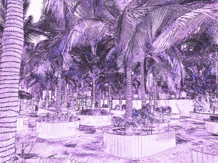 ch, Santhosh: Oasis tropical radiante