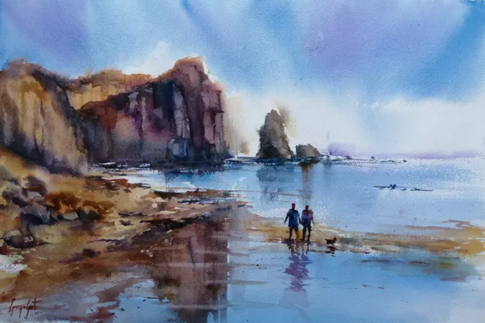 Gosti, Giorgio: Passeggiata sulla spiaggia 2