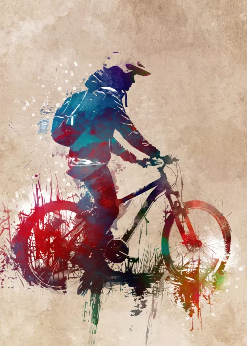 Jaszke, Justyna: Deporte ciclista arte digital