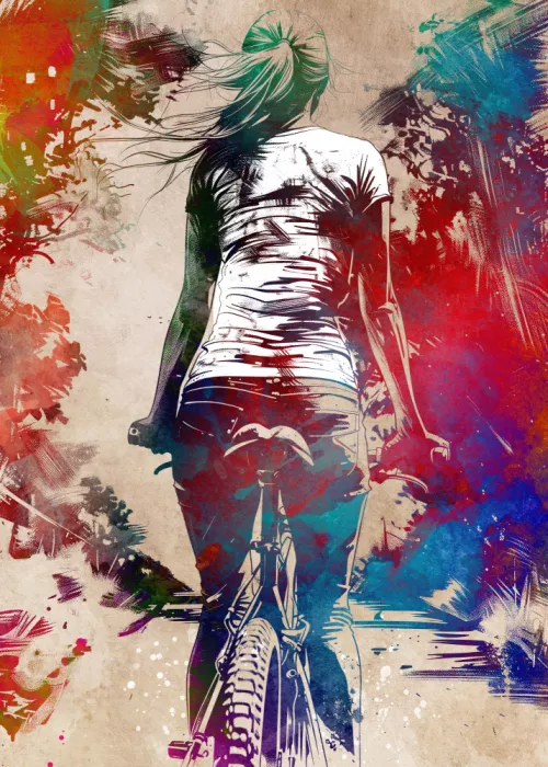 Jaszke, Justyna: Biker Sport Digital Art