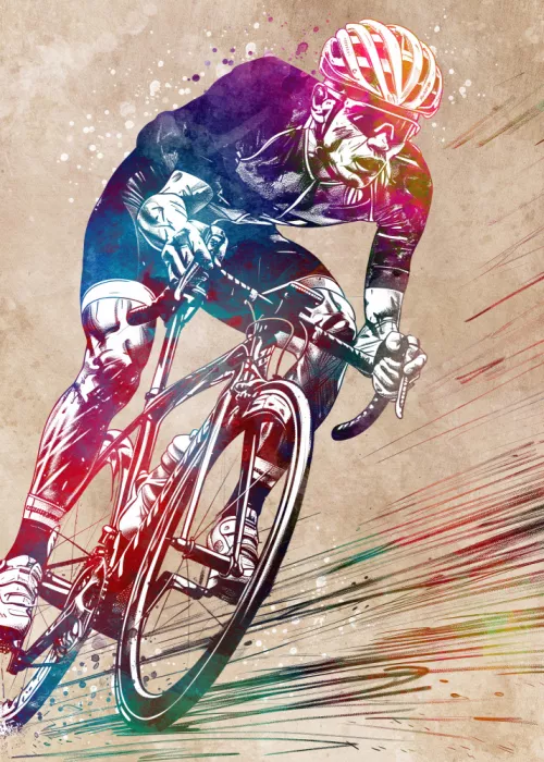 Jaszke, Justyna: Deporte ciclista Arte digital 3