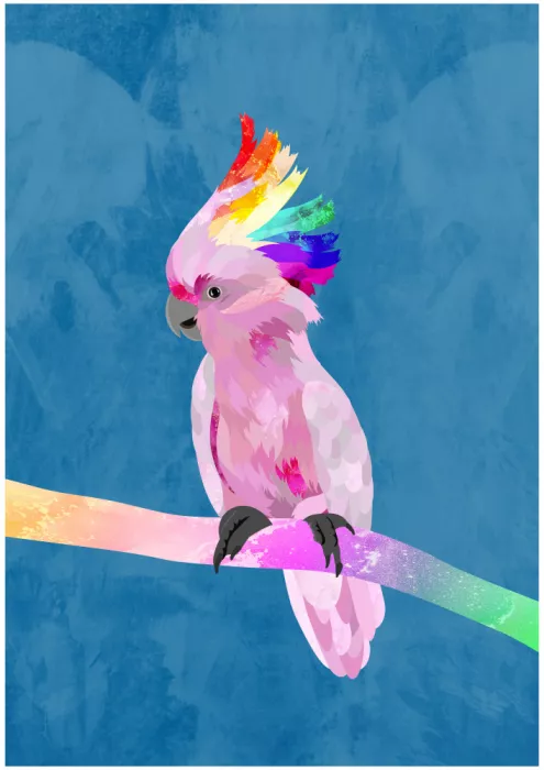 Manovski, Sarah: Rainbow Cockatoo Blue