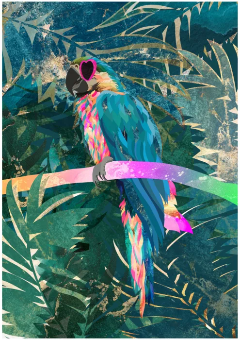 Manovski, Sarah: Jungle Rainbow Macaw Glasses 01