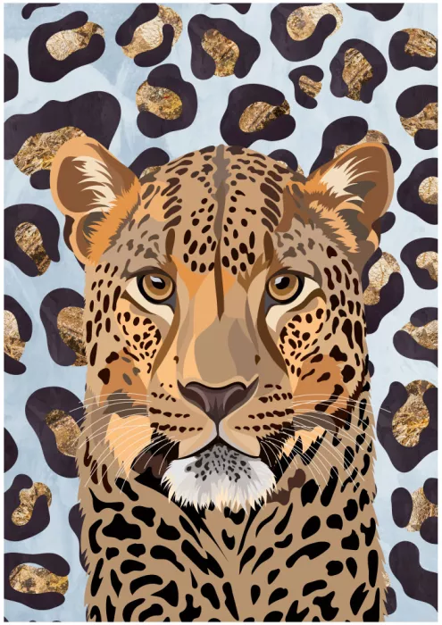 Manovski, Sarah: Leopard Print Leopard Blue