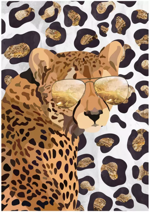 Manovski, Sarah: Leopard Print Cheetah Grey