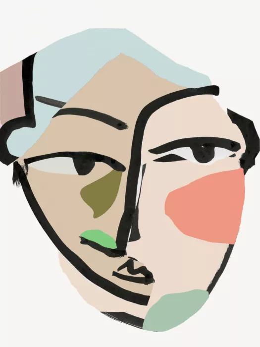 cartissi: Rostro n°2 Estampa de arte