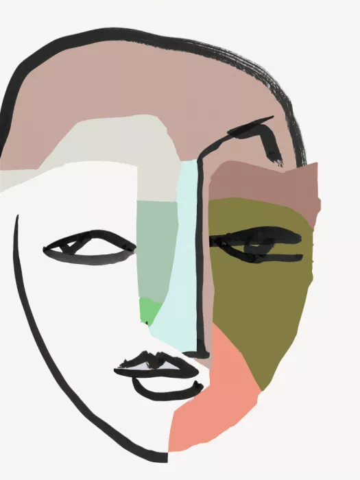 cartissi: Rostro n.° 1 Impresión artística