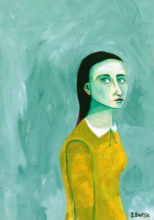Bursic, Sharyn: Signora in abito giallo